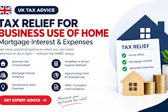 advise on UK tax relief for business use of home mortgage interest and expenses