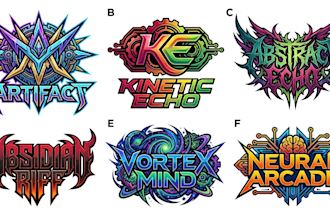 design progressive metal, djent and technical metal logo