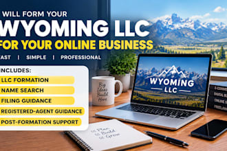 form your wyoming llc for your online business within 24 hour