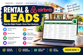 find targeted rental property leads airbnb leads for your business
