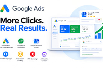 set up and optimize google ads PPC and conversion campaigns