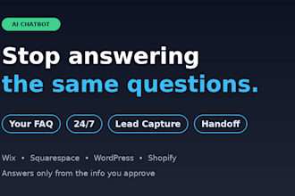 add an ai chatbot to your website that answers from your own faq
