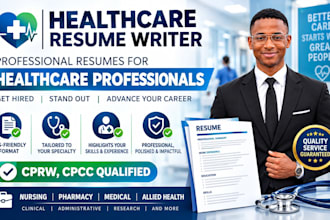 write an ats healthcare resume for medical jobs