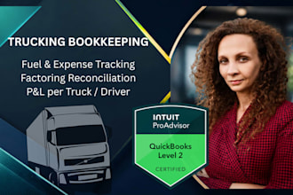 do bookkeeping for US trucking, owner operators, and fleets