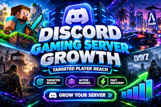 discord server promotion, discord advertising, minecraft gaming server promotion