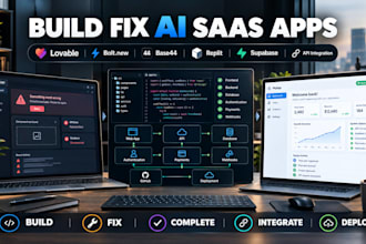 build fix ai saas apps lovable ai bolt base44 replit supabase API integration