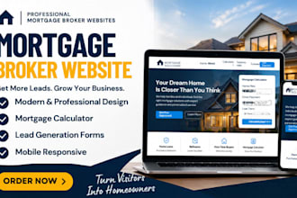 build a professional mortgage broker website with calculator and lead generation