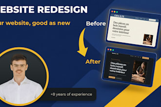 redesign your website on wordpress with a custom design and launch it