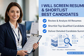 do resume screening CV shortlisting and candidate sourcing