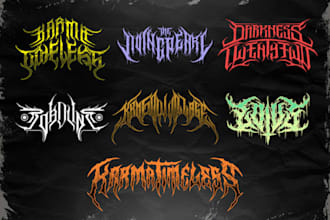design deathgrind, technical death and grindcore logo