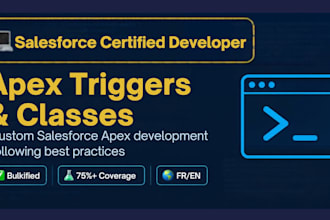 develop custom salesforce apex triggers and classes for your org