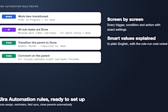 set up jira automation rules with clear step by step recipes