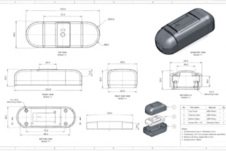create 2d 3d engineering drawings, technical drawings, dfm and line art