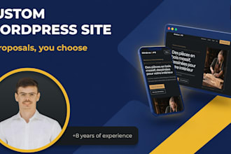 create a custom wordpress business website and launch it