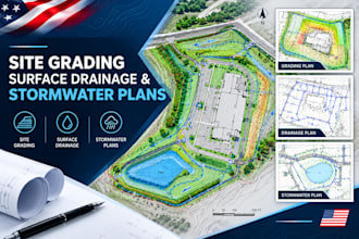 draft site grading, surface drainage and stormwater plans