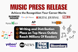 do music press release writing with press release distribution, global music PR