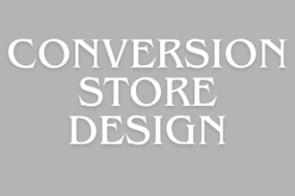 do shopify store design