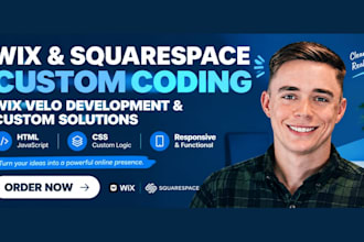 fix and code wix squarespace websites HTML CSS javascript