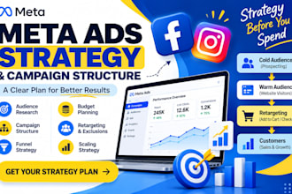create a meta ads strategy and campaign structure for your business