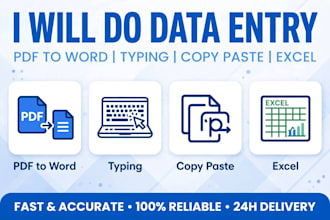 convert pdf to word, image to text, scanned file typing