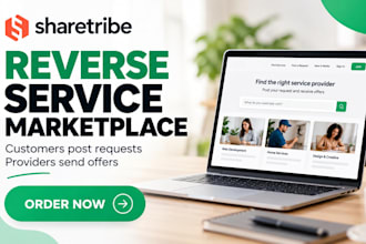 setup and build your sharetribe reverse service marketplace