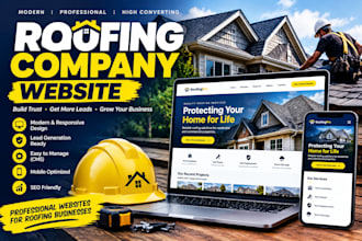 build a roofing contractor website with quote form and local SEO