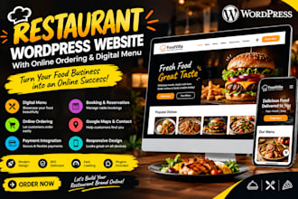 build a professional restaurant website with online food ordering