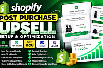 setup shopify post purchase upsell aftersell reconvert zipify ocu upsell funnels