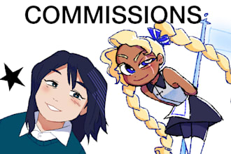 draw cute oc commissions