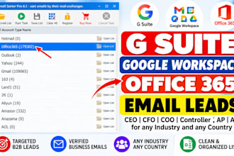provide g suite, google workspace and office 365 leads