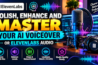 polish, enhance and master your ai voiceover or elevenlabs audio