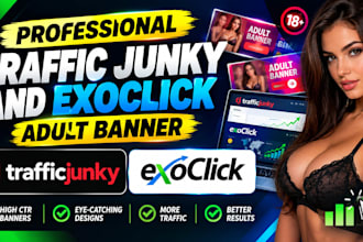 design professional traffic junky and exoclick adult banner