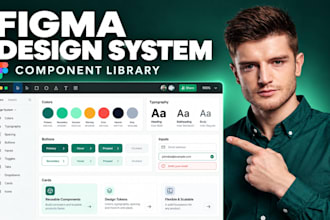 build scalable figma design system and component library