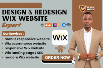 wix website design wix website redesign wix website design landing page and SEO