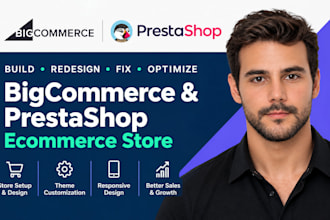 build redesign fix and optimize bigcommerce prestashop ecommerce store