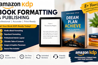 format your ebook and paperback for amazon KDP