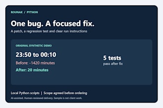 fix one reproducible python bug and add a regression test