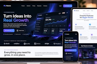 design webflow landing page, high converting webflow website with animations