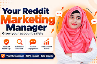 be your reddit manager for organic growth