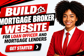 build mortgage broker website for loan officer and mortgage lenders