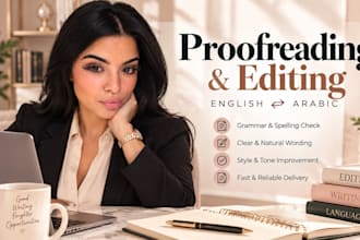 proofread and edit your english and arabic texts