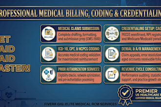 do medical billing, medical coding, credentialing, denial management, rcm