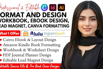 format and design workbook, ebook design, lead magnet, canva formatting