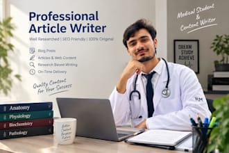 write engaging and well reasearched article and blog posts