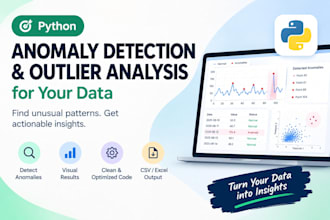build python anomaly detection and outlier analysis models