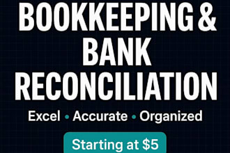 do accurate bookkeeping and bank reconciliation in excel