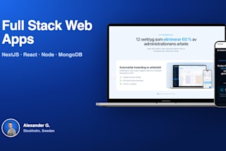 build a full stack nextjs web app with node and mongodb