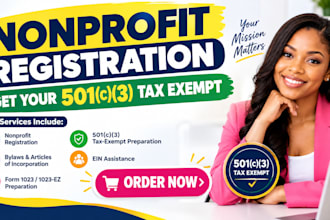 501c3 nonprofit registration, tax exempt, form 1023, bylaws