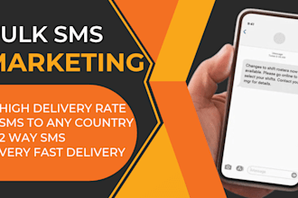send bulk sms marketing, sms campaign, text message marketing and sms blast
