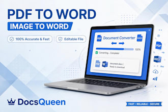 convert pdf to word, image to word, scanned pdf to editable word fast